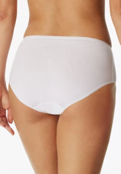 Schiesser Midi Panty 2-pack Organic Cotton White - 95/5 -Uni Style Shop midi 2er pack organic cotton weiss 95 5 1 174384 100 back