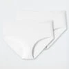 Schiesser Midi Panty 2-pack Organic Cotton White - 95/5