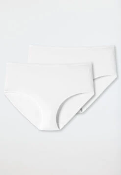 Schiesser Midi Panty 2-pack Organic Cotton White - 95/5