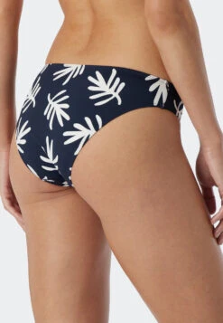 Schiesser Mini Bikini Bottoms Coral Dark Blue Patterned - Mix & Match Coral Life