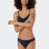 Schiesser Mini Panties Seamless Matt Dark Blue - Seamless Light