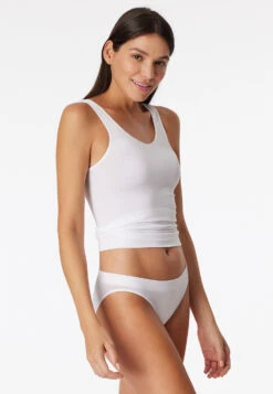 Schiesser Mini Panty, White - Seamless Light -Uni Style Shop mini slip weiss seamless light 144190 100 front