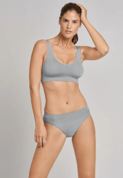 Schiesser Bikini Ultralight Seamless Waistband Silver-gray - Active Mesh Light -Uni Style Shop mini ultraleicht seamless bund silbergrau active mesh light 162010 210 front