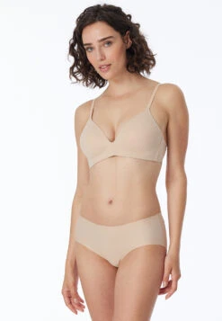 Schiesser Panty Seamless Sand - Invisible Cotton -Uni Style Shop panty nahtlos sand invisible cotton 161925 410 front