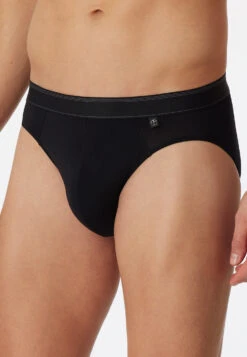 Schiesser Bikini Briefs, Microfiber, Black - Nachtschwärmer -Uni Style Shop rio slip microfaser schwarz nachtschwaermer 128622 000 detail2