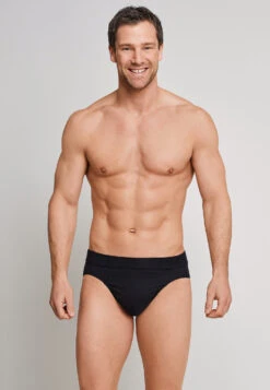 Schiesser Rio Briefs, 2-pack, Black - Authentic -Uni Style Shop rio slips 2er pack schwarz authentic 105984 000 front