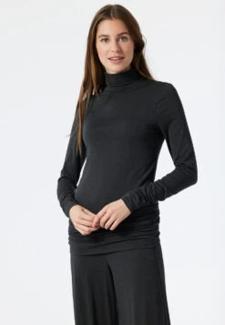 Schiesser Turtleneck Long-sleeve Dark Heather Gray - Revival Sonia 7 Schiesser Turtleneck Long-sleeve Dark Heather Gray - Revival Sonia -Uni Style Shop rolli langarm dunkelgrau meliert revival sonia 177706 213 detail2