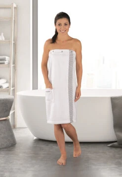 Sauna Towel Snaps White - SCHIESSER Home