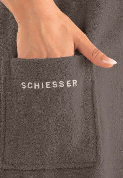 Sauna Towel Snaps Anthracite - SCHIESSER Home -Uni Style Shop sauna handtuch druckknoepfe anthrazit schiesser home 179855 203 detail3