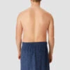 Sauna Towel Buttons One Size Navy - SCHIESSER Home