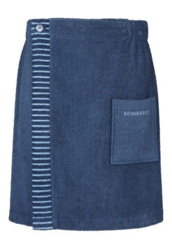Sauna Towel Buttons One Size Navy - SCHIESSER Home -Uni Style Shop sauna handtuch knoepfe einheitsgroesse navy schiesser home 181465 815 detail1