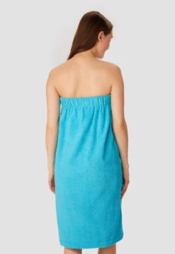 Sauna Towel Buttons Turquoise - SCHIESSER Home