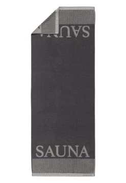 Sauna Towel 75x200 Anthracite - SCHIESSER Home -Uni Style Shop saunatuch 75x200 anthrazit schiesser home 179857 203 detail1