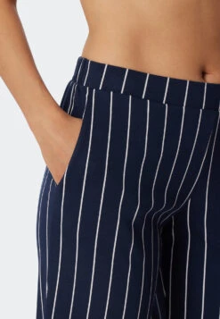 Schiesser Pajamas 3/4-length Modal Oversized Shirt Dark Blue - Modern Nightwear -Uni Style Shop schlafanzug 3 4 lang modal oversized shirt dunkelblau modern nightwear 179234 803 detail4