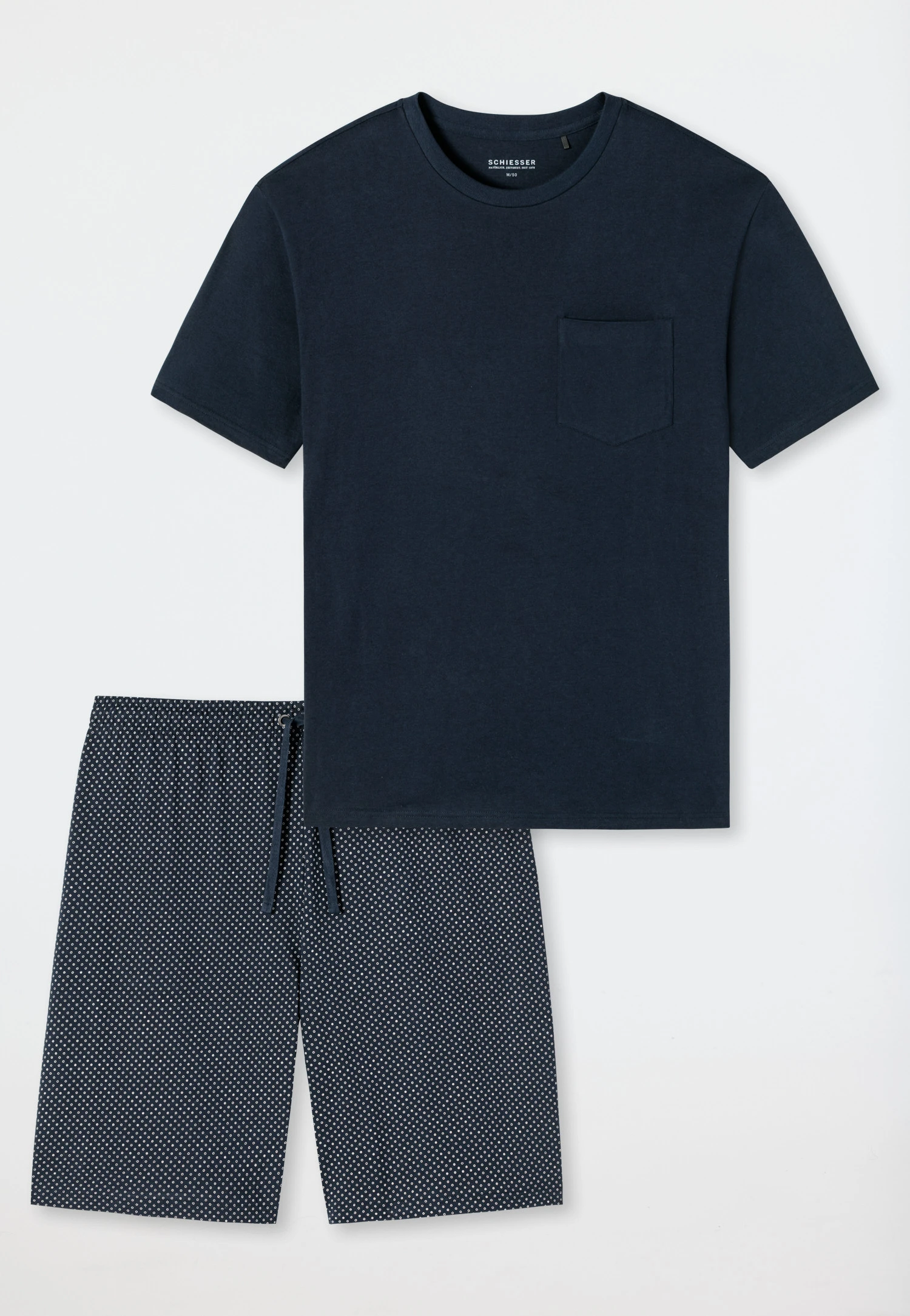 Schiesser Pajamas Short Jersey Blue - Ebony 2 Schiesser Pajamas Short Jersey Blue - Ebony - Image 2