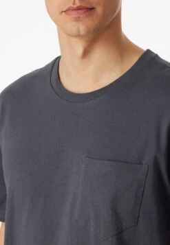 Schiesser Pajamas Short Jersey Gray - Ebony 8 Schiesser Pajamas Short Jersey Gray - Ebony -Uni Style Shop schlafanzug kurz jersey grau ebony 159634 203 detail3