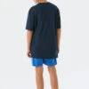 Schiesser Pajamas Short Organic Cotton Water Dark Blue - Aquatic Flow
