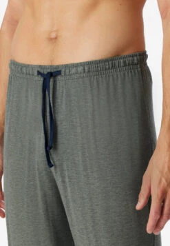 Schiesser Pajamas Long Tencel V-neck Stripes Jade - Selected! Premium -Uni Style Shop schlafanzug lang tencel v ausschnitt streifen jade selected premium 179125 713 detail3