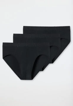Schiesser Black Bikini Briefs For Men In A Practical Three-pack 6 Schiesser Black Bikini Briefs For Men In A Practical Three-pack -Uni Style Shop schwarze supermini slips fuer herren im praktischen dreierpack 179572 000 detail1