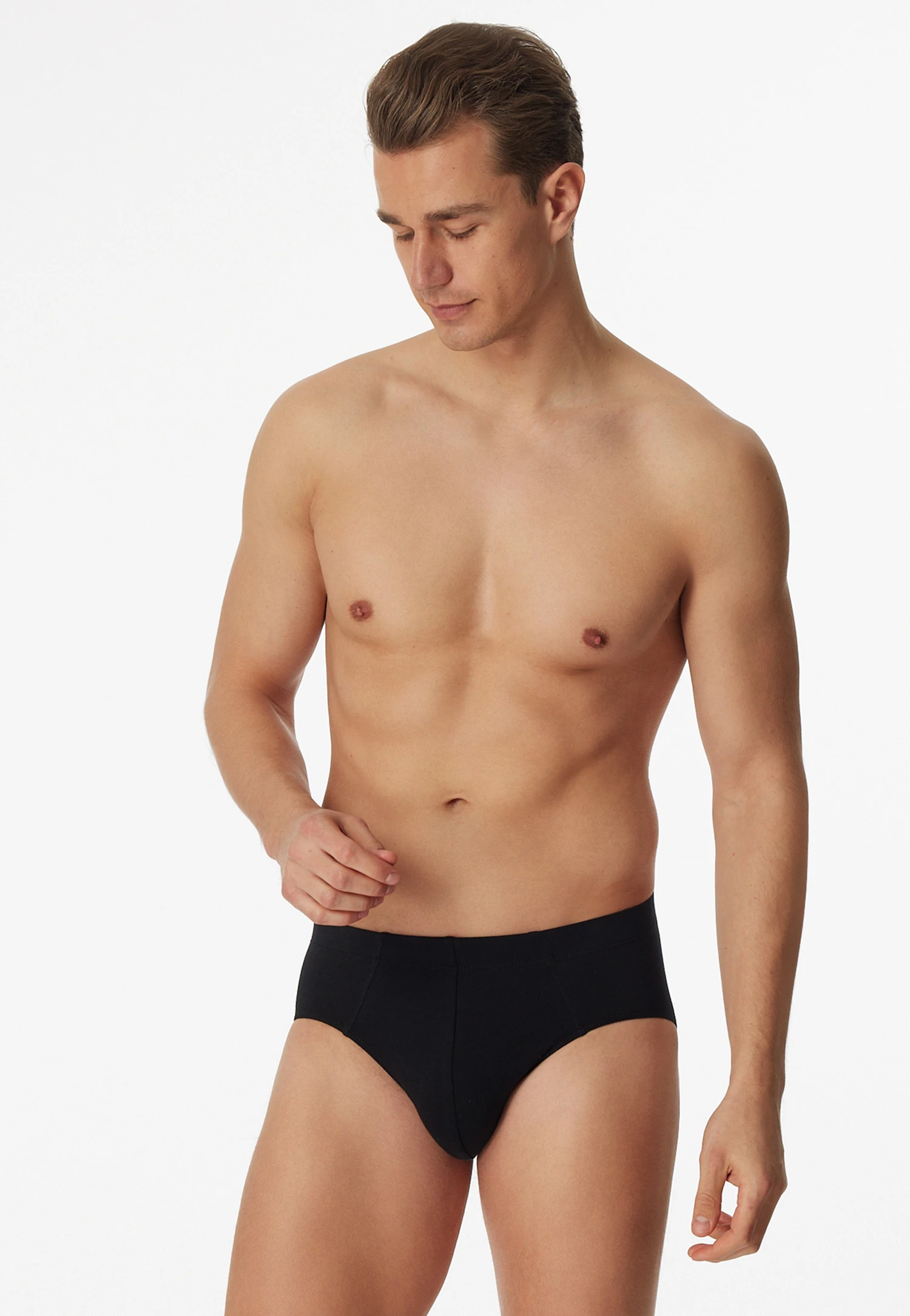 Schiesser Black Bikini Briefs For Men In A Practical Three-pack 1 Schiesser Black Bikini Briefs For Men In A Practical Three-pack