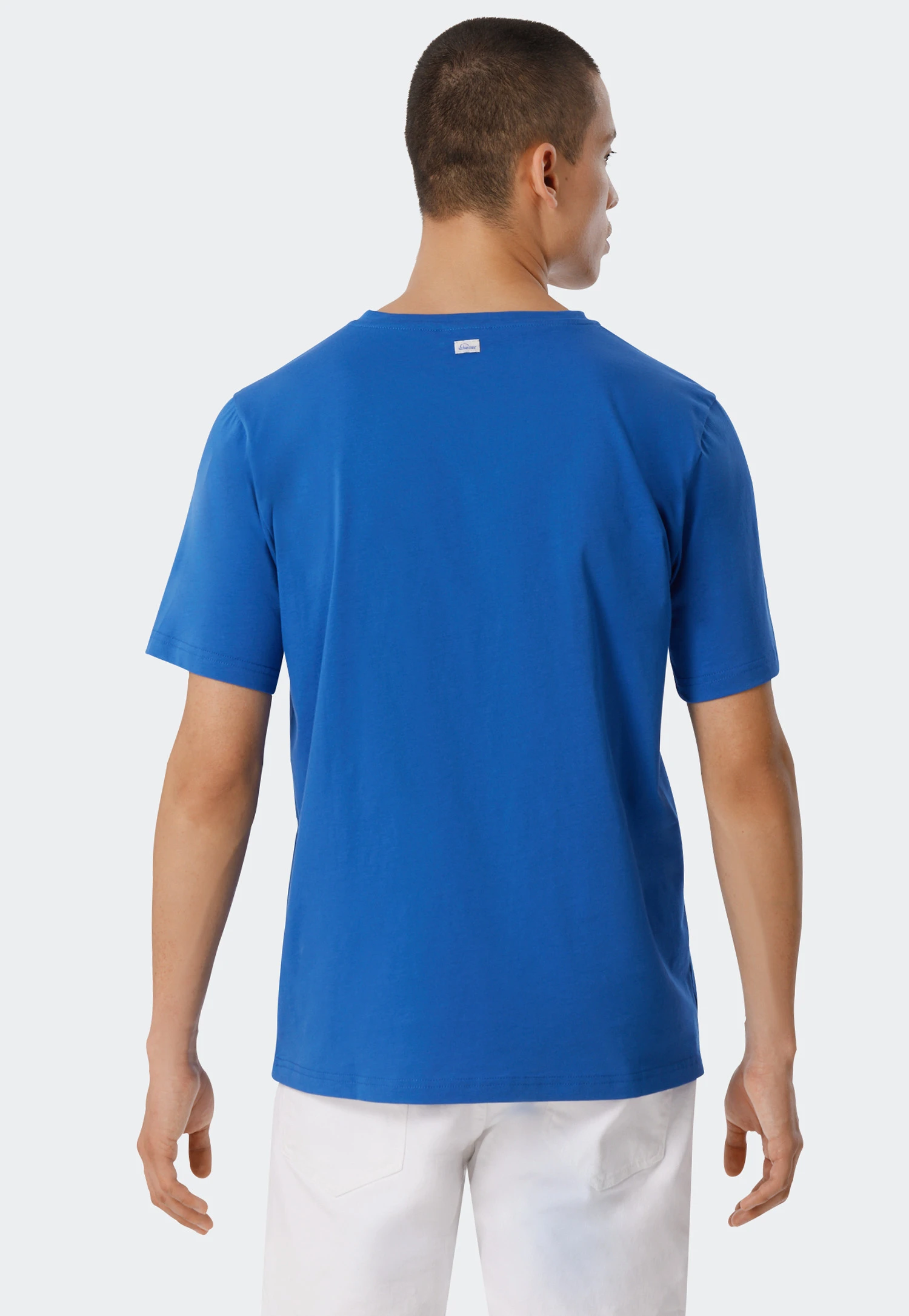 Schiesser Shirt Short-sleeved Atlantic Blue - Revival Hannes 3 Schiesser Shirt Short-sleeved Atlantic Blue - Revival Hannes - Image 3