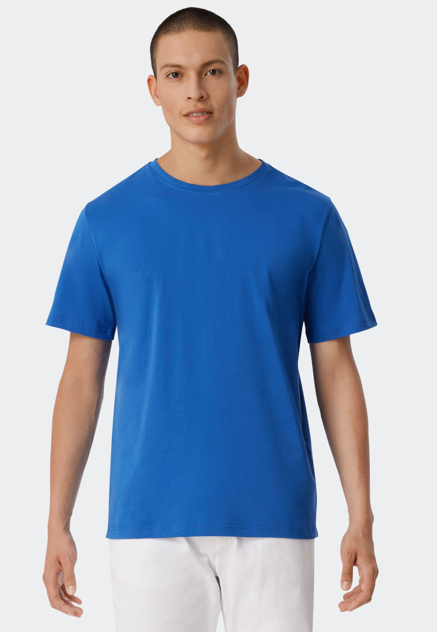 Schiesser Shirt Short-sleeved Atlantic Blue - Revival Hannes 2 Schiesser Shirt Short-sleeved Atlantic Blue - Revival Hannes - Image 2