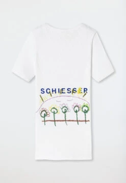 Schiesser Shirt Short-sleeved Double Rib White - Art Edition By Noah Becker 9 Schiesser Shirt Short-sleeved Double Rib White - Art Edition By Noah Becker -Uni Style Shop shirt kurzarm doppelripp weiss art edition by noah becker 1 177104 100 detail3