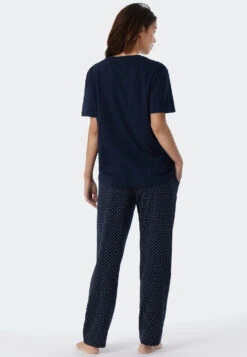 Schiesser Shirt Short-sleeved Dark Blue - Mix & Relax