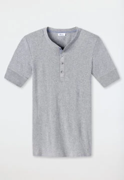 Schiesser Short-sleeved Shirt Heather Gray - Revival Karl-Heinz
