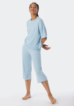 Schiesser Shirt Short-sleeved Interlock Organic Cotton Rib Look Air - Mix & Relax -Uni Style Shop shirt kurzarm interlock organic cotton rib optik air mix relax 178563 802 detail3