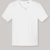 Schiesser Shirt Short-sleeve Jersey Button Placket White - Mix & Relax