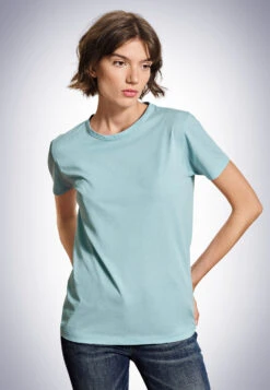 Schiesser Shirt Short-sleeved Mint - Revival Carla -Uni Style Shop shirt kurzarm mint revival carla 174245 708 detail2