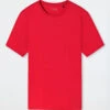 Schiesser Shirt Short-sleeved Organic Cotton Mercerized Red - Mix & Relax