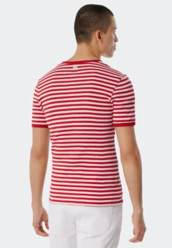 Schiesser Short-sleeved Shirt Red - Revival Friedrich 7 Schiesser Short-sleeved Shirt Red - Revival Friedrich -Uni Style Shop shirt kurzarm rot revival friedrich 1 179220 500 back