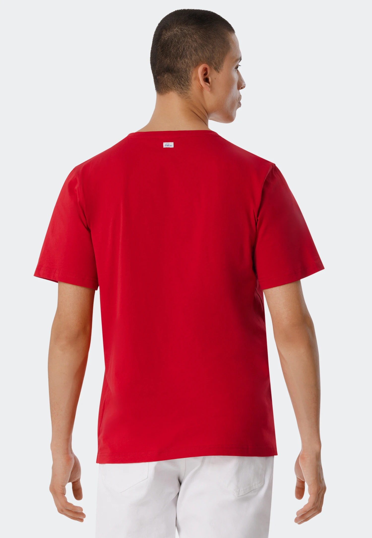 Schiesser Shirt Short-sleeved Red - Revival Hannes 4 Schiesser Shirt Short-sleeved Red - Revival Hannes - Image 4