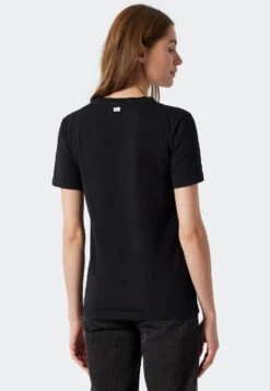 Schiesser Shirt Short-sleeve Black - Revival Antonia