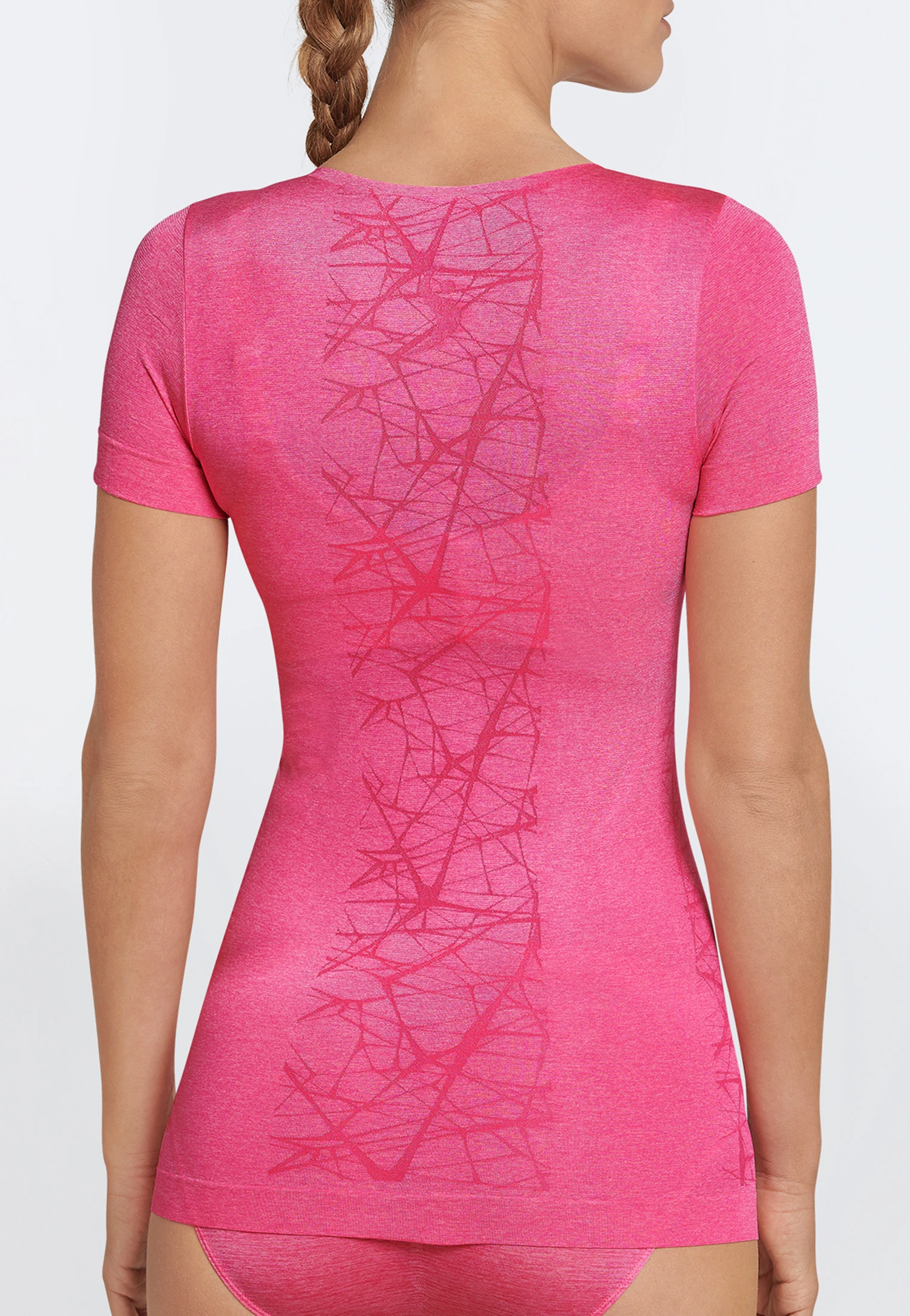 Schiesser Short-sleeved Ultra Lightweight Shirt Heather Pink - Active Mesh Light 2 Schiesser Short-sleeved Ultra Lightweight Shirt Heather Pink - Active Mesh Light - Image 2