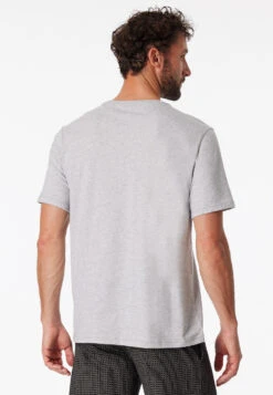 Schiesser Shirt Short-sleeve V-neck Heather Grey - Mix + Relax
