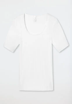 Schiesser White Short-sleeved Shirt - Luxury