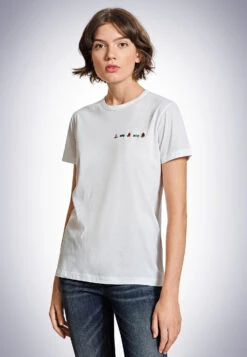 Schiesser Shirt Short-sleeved White - Revival Carla -Uni Style Shop shirt kurzarm weiss revival carla 174247 100 front