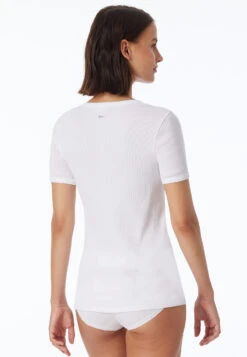 Schiesser Shirt Short Sleeve White - Revival Greta