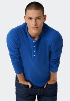 Schiesser Shirt Long-sleeved Atlantic Blue - Revival Karl-Heinz 8 Schiesser Shirt Long-sleeved Atlantic Blue - Revival Karl-Heinz -Uni Style Shop shirt langarm atlantikblau revival karl heinz 175940 899 detail3