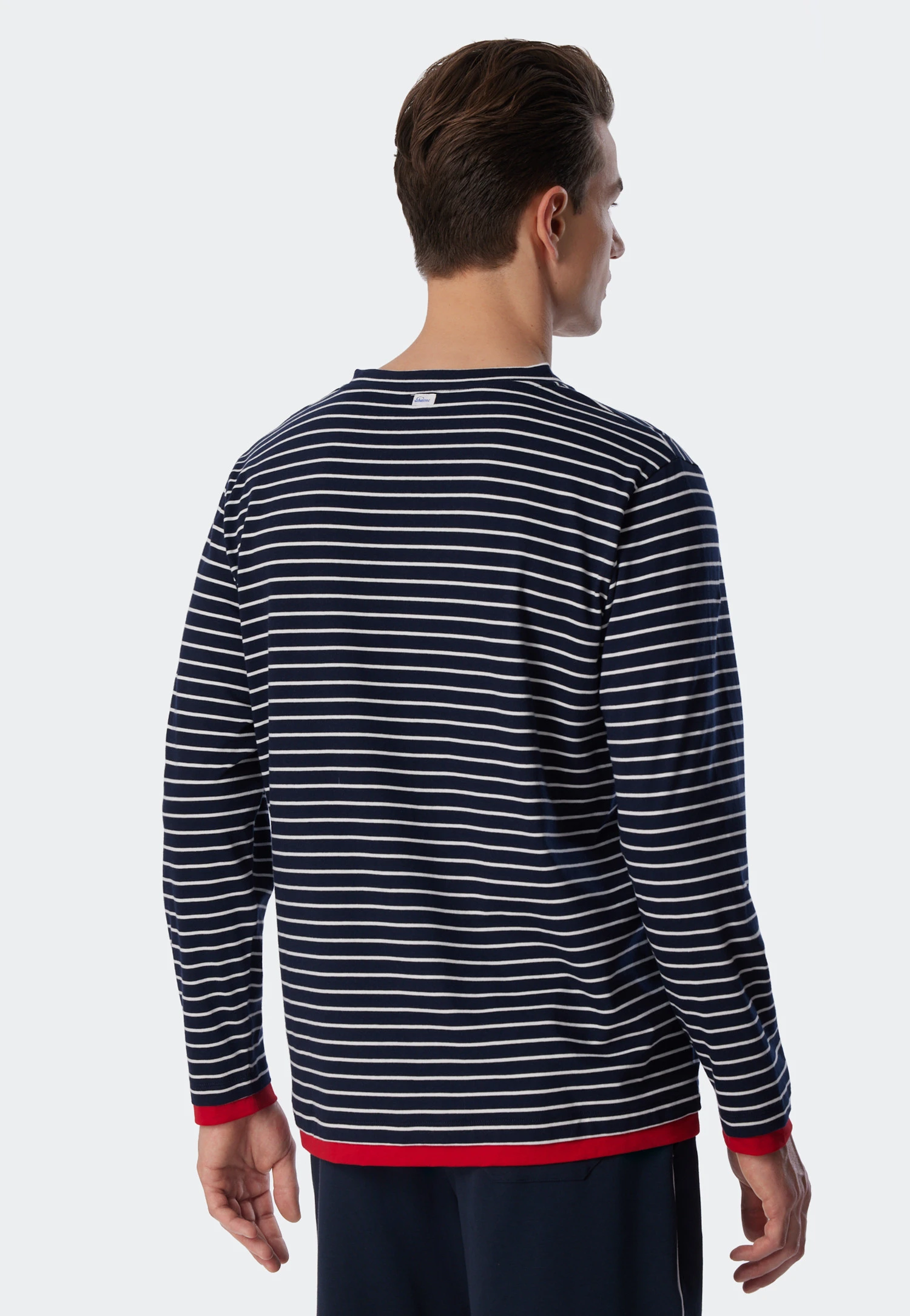 Schiesser Shirt Long-sleeve Dark Blue - Revival Hannes 1 Schiesser Shirt Long-sleeve Dark Blue - Revival Hannes