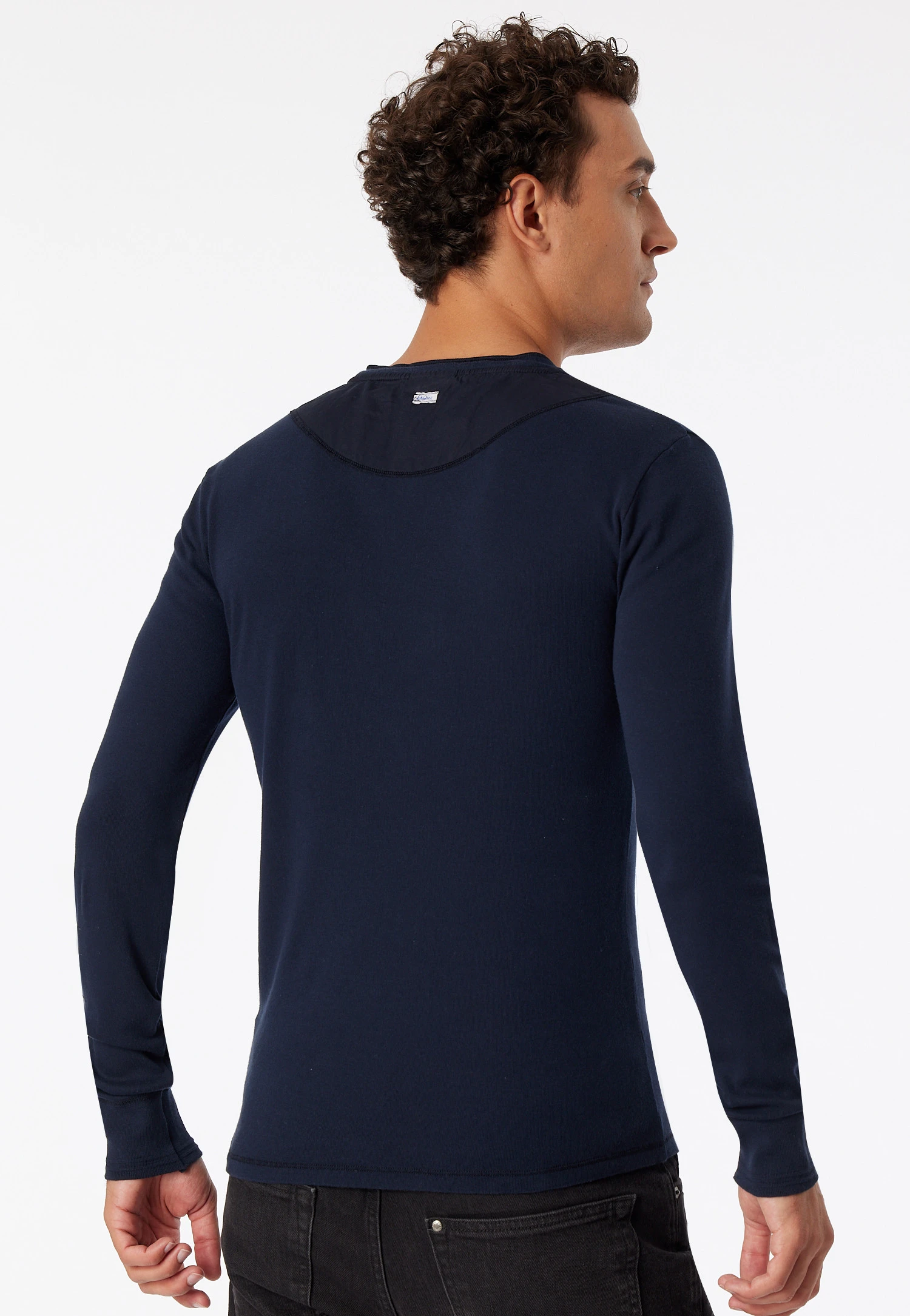 Schiesser Long-sleeved Shirt Dark Blue - Revival Karl-Heinz 3 Schiesser Long-sleeved Shirt Dark Blue - Revival Karl-Heinz - Image 3