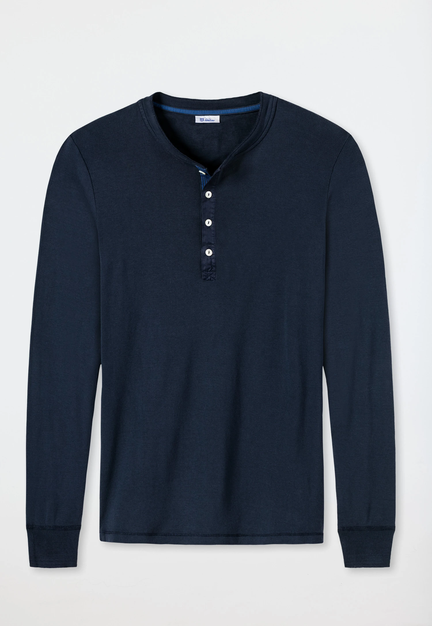 Schiesser Long-sleeved Shirt Dark Blue - Revival Karl-Heinz 2 Schiesser Long-sleeved Shirt Dark Blue - Revival Karl-Heinz - Image 2