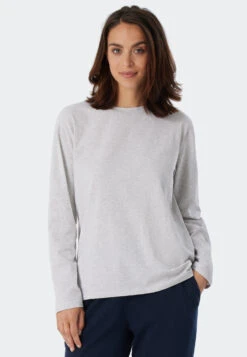 Schiesser Long-sleeved Shirt Heather Gray - Mix & Relax