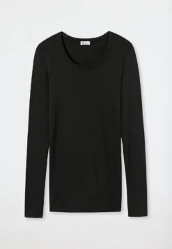 Schiesser Shirt Long-sleeve Black - Revival Berta