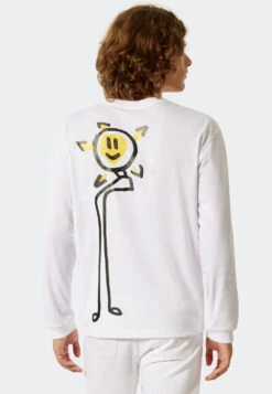 Schiesser Shirt Long-sleeved White - Art Edition By Noah Becker -Uni Style Shop shirt langarm weiss noah 177239 100 back