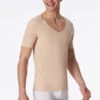 Schiesser Interlock Seamless Short-sleeved Shirt With V-neck Clay - Laser Cut