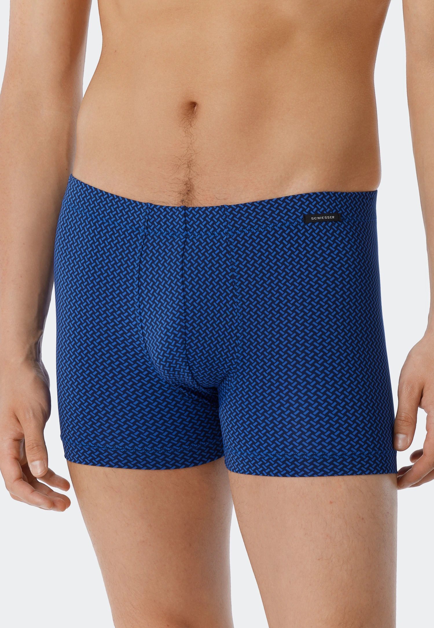 Schiesser Boxer Briefs 2-pack Tactel® Solid Patterned Dark Blue/aqua - Selected! Premium Inspiration 2 Schiesser Boxer Briefs 2-pack Tactel® Solid Patterned Dark Blue/aqua - Selected! Premium Inspiration - Image 2